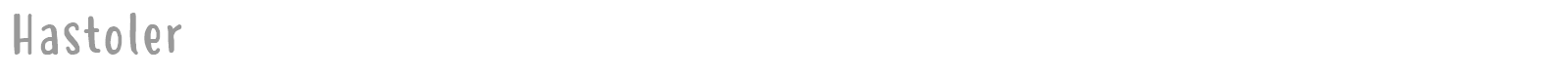 Hastoler font preview